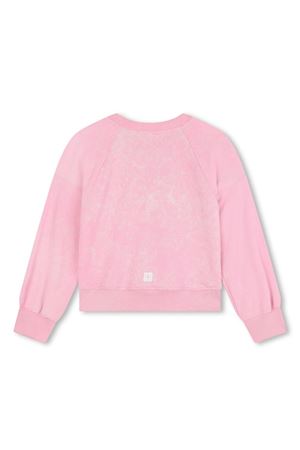 pink cotton sweatshirt GIVENCHY KIDS | H30419S54